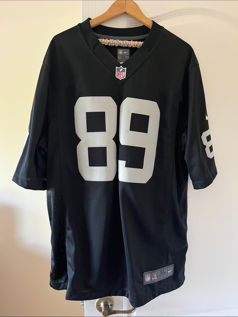 Nike Men’s Black and White #89 NFL Jersey Amari Cooper Raiders Jersey